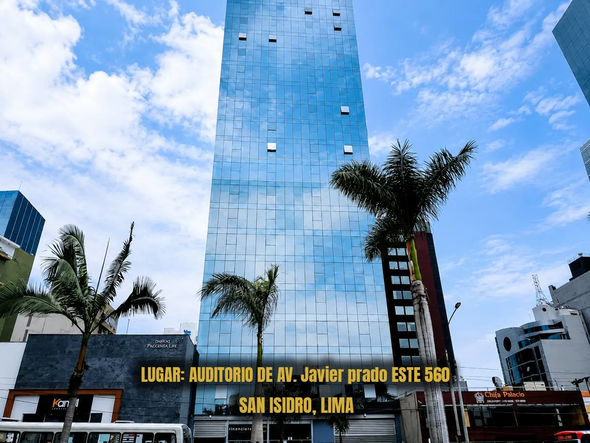 Auditorio del evento en Lima, San Isidro