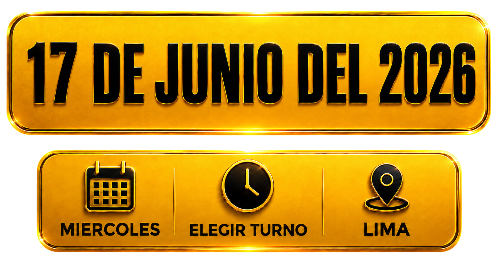 17 de junio del 2026, elegir turno